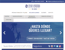 Tablet Screenshot of escueladepnl.com.ar